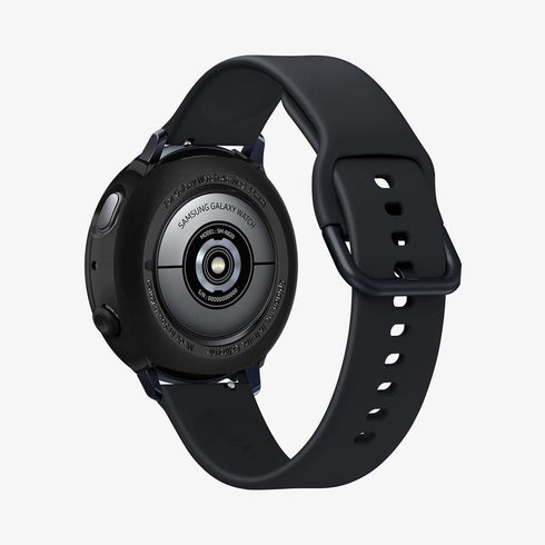 ACS06394 - Galaxy Watch 6 Classic (47mm) Case Liquid Air in matte black showing the front